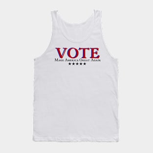 Vote Make America Great Again Red/Blue Tank Top